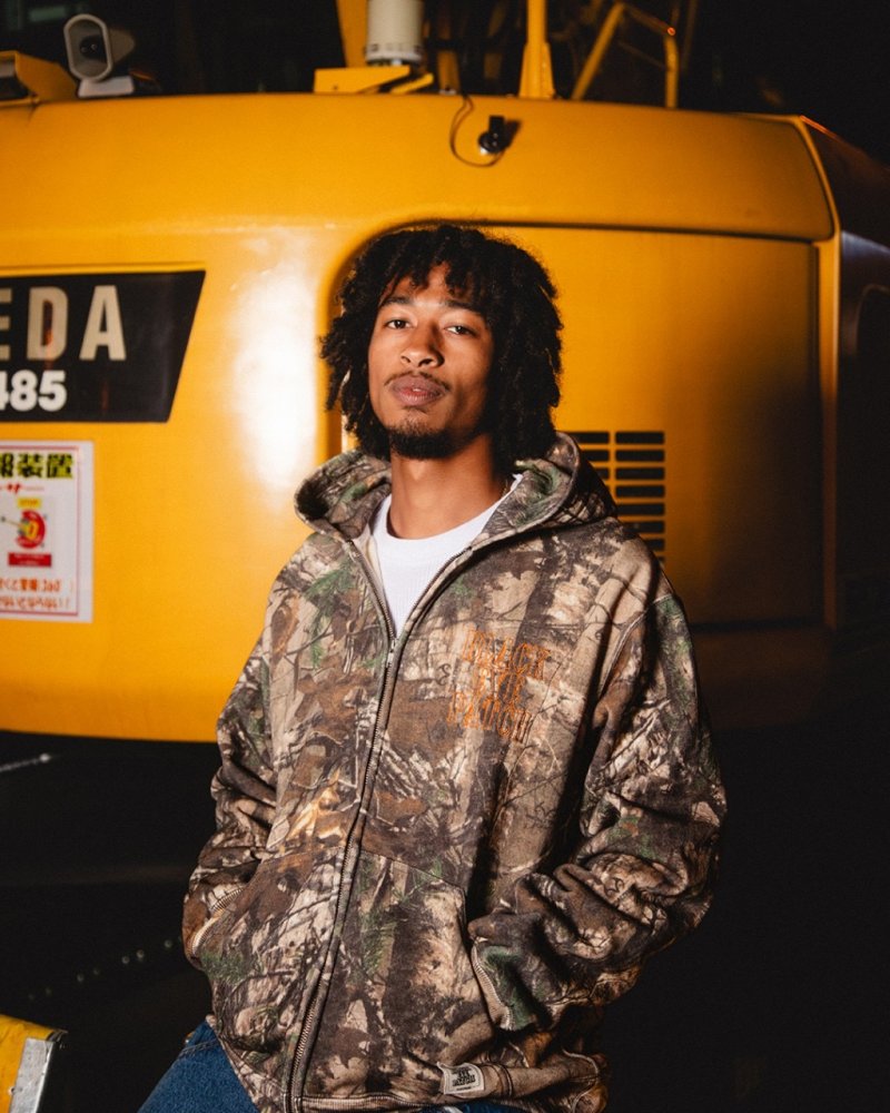 画像3: BlackEyePatch/STENCIL LOGO REALTREE THERMAL ZIP HOODIE(MULTI)