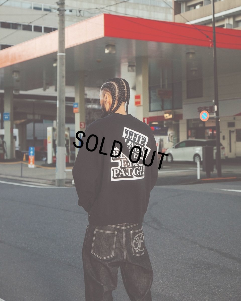 画像4: BlackEyePatch/RIPPED APART OG LABEL CREW SWEAT（BLACK） (4)