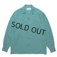 WACKO MARIA/KASURI STRIPED OPEN COLLAR SHIRT（GREEN）［カスリストライプオープンカラーシャツ-25春夏］