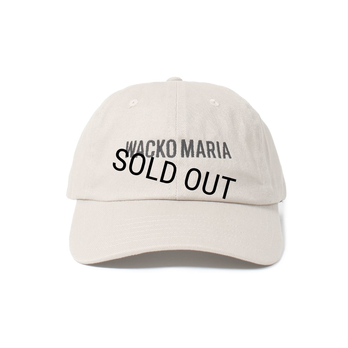 画像1: WACKO MARIA/6PANEL CAP（BEIGE）［6パネルキャップ-25春夏］ (1)