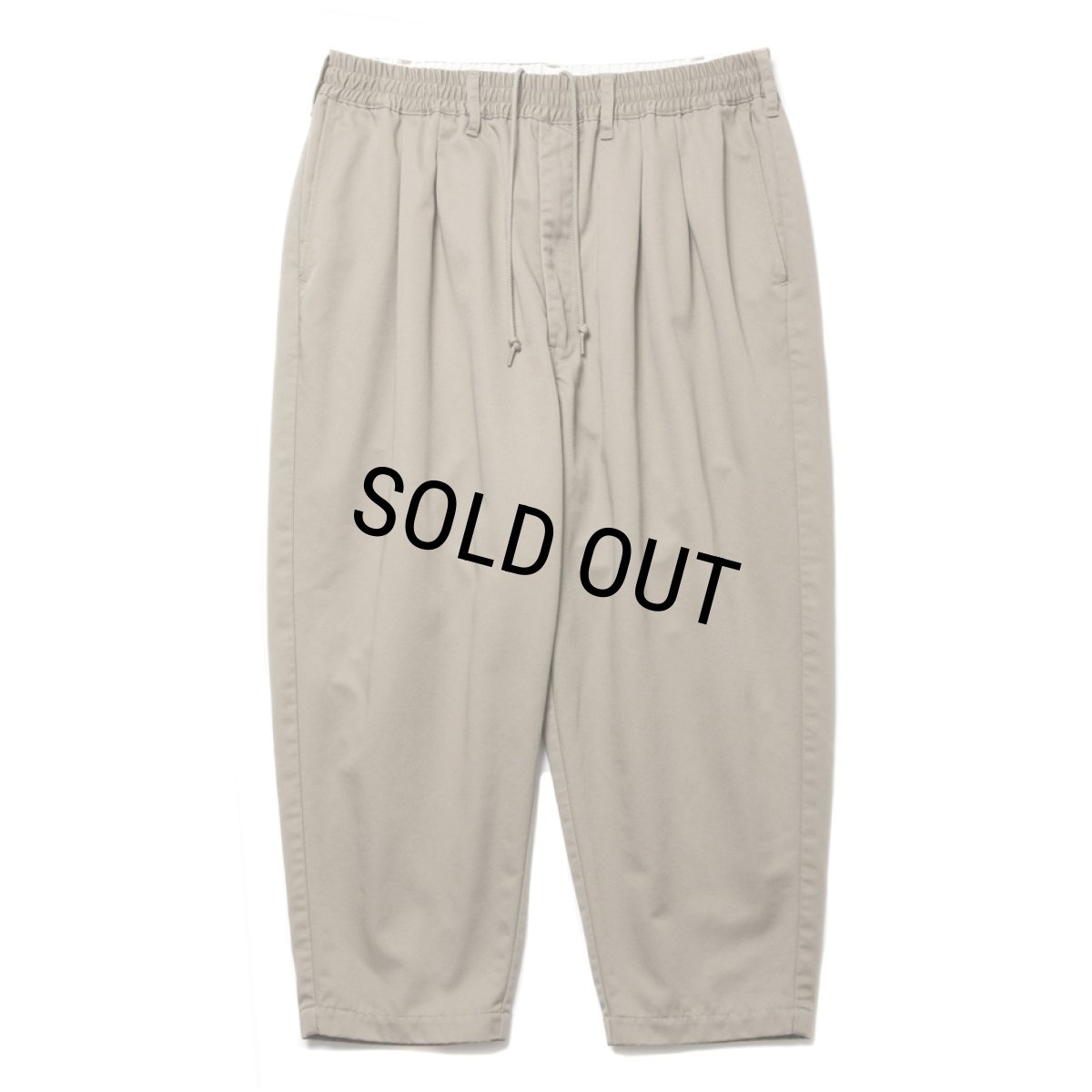 画像1: COOTIE PRODUCTIONS/T/C 2 Tuck Easy Ankle Pants（Beige）［T/C 2タックイージーアンクルパンツ-25春夏］ (1)