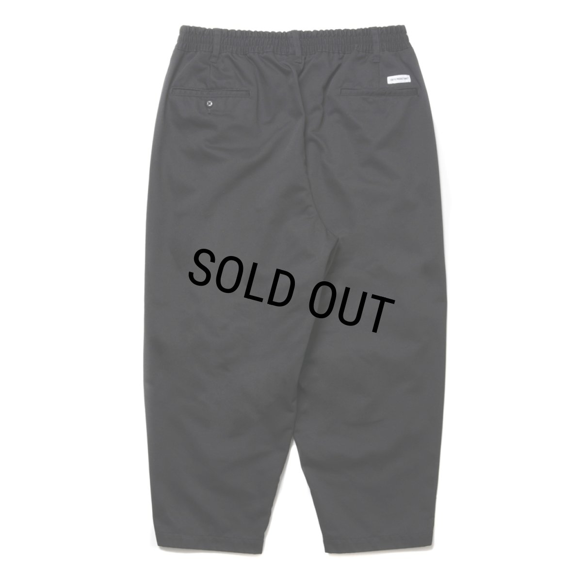 画像2: COOTIE PRODUCTIONS/T/C 2 Tuck Easy Ankle Pants（Black）［T/C 2タックイージーアンクルパンツ-25春夏］ (2)