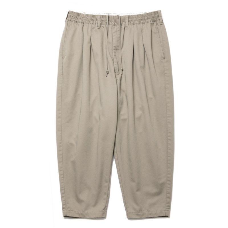画像1: COOTIE PRODUCTIONS/T/C 2 Tuck Easy Ankle Pants（Beige）［T/C 2タックイージーアンクルパンツ-25春夏］