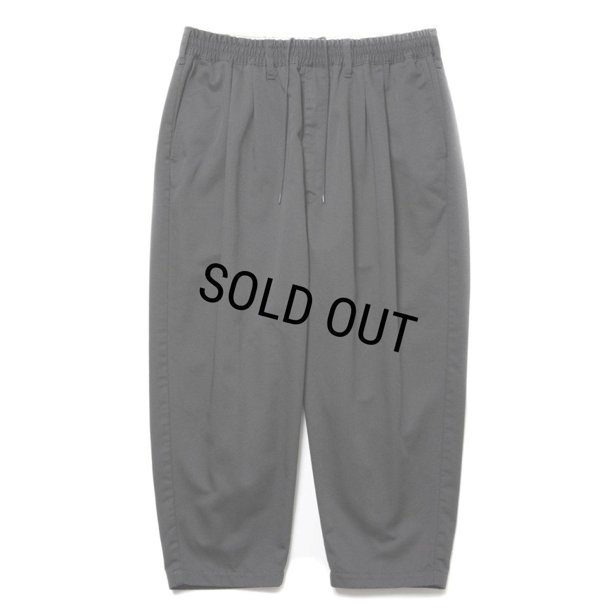 画像1: COOTIE PRODUCTIONS/T/C 2 Tuck Easy Ankle Pants（Gray）［T/C 2タックイージーアンクルパンツ-25春夏］ (1)