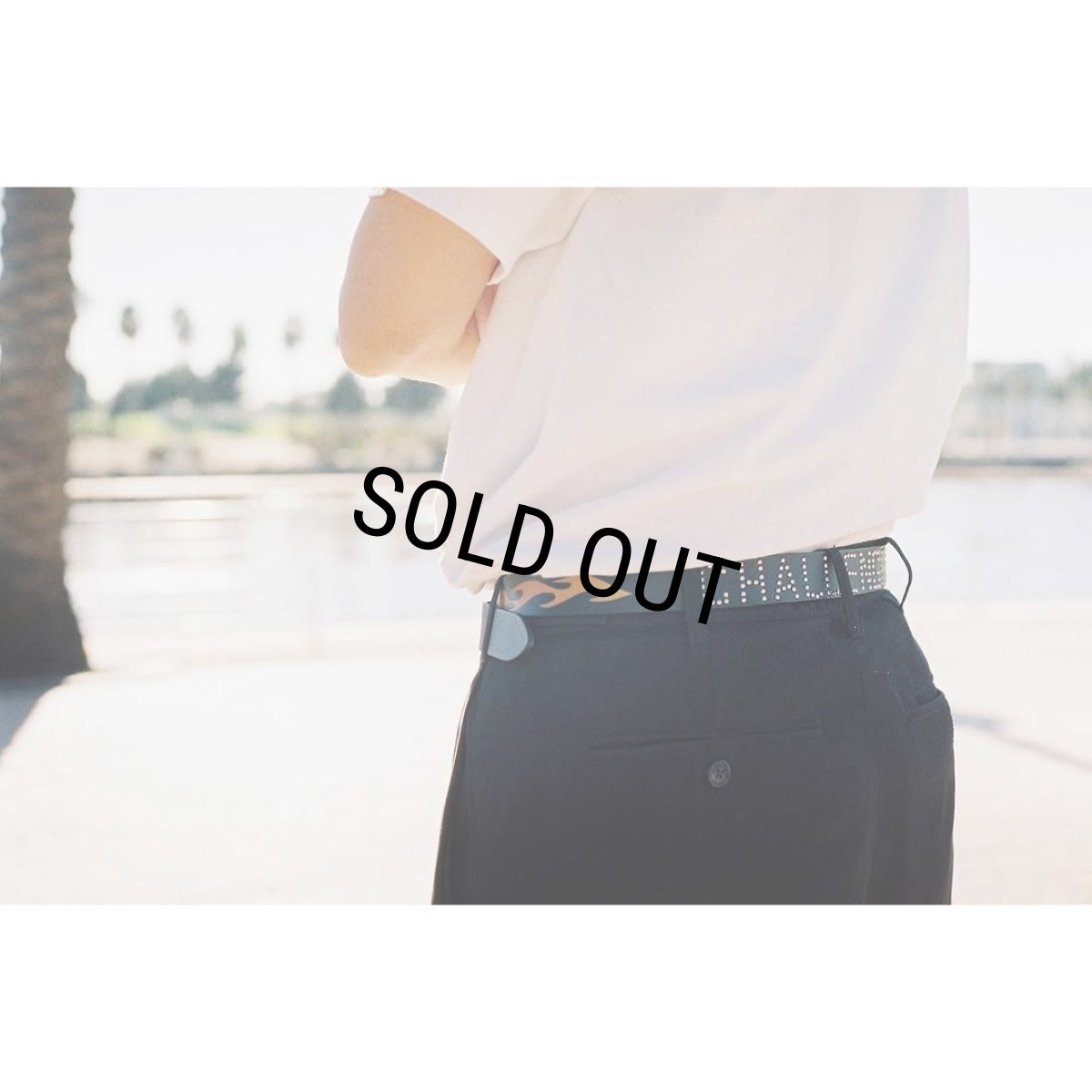 画像9: CHALLENGER/FIRE LEATHER BELT（BLACK）［ファイヤーレザーベルト-25春夏］ (9)