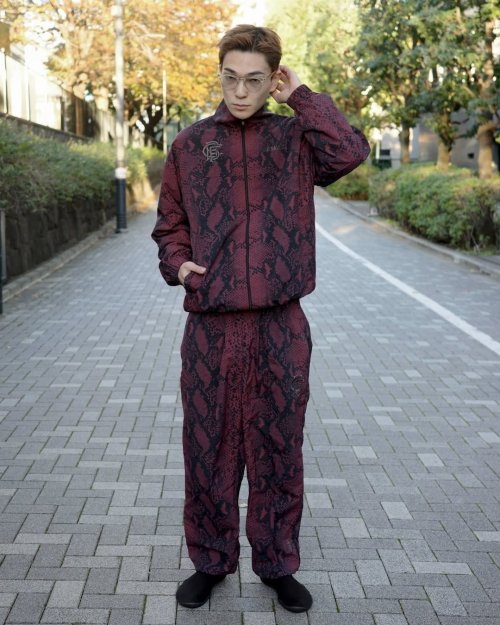 他の写真3: 【20%OFF】BUENA VISTA/TRAINING PANTS PYTHON（BORDEAUX）［トレーニングパンツパイソン-24秋冬］