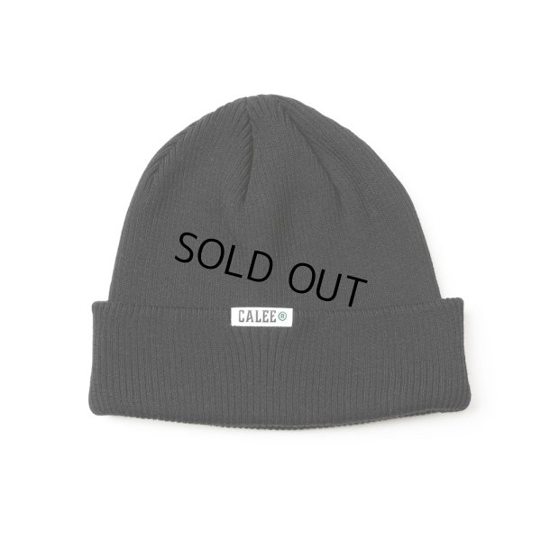 画像1: CALEE/COOL MAX KNIT CAP（BLACK）［ニットキャップ-25春夏］