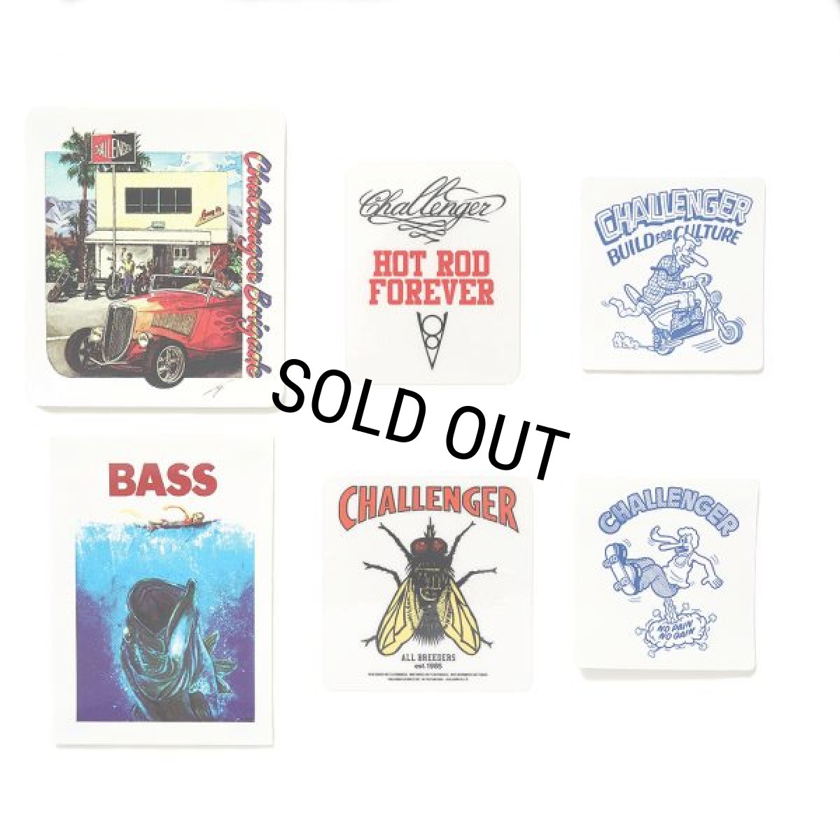 画像1: CHALLENGER/STICKER SET（6枚入り）［ステッカーセット-25春夏］ (1)