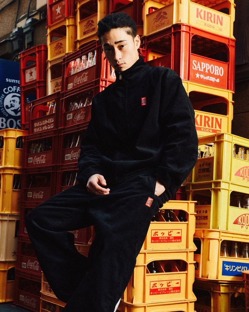 画像3: BlackEyePatch/SMALL HWC CORDUROY TRACK JACKET(BLACK)