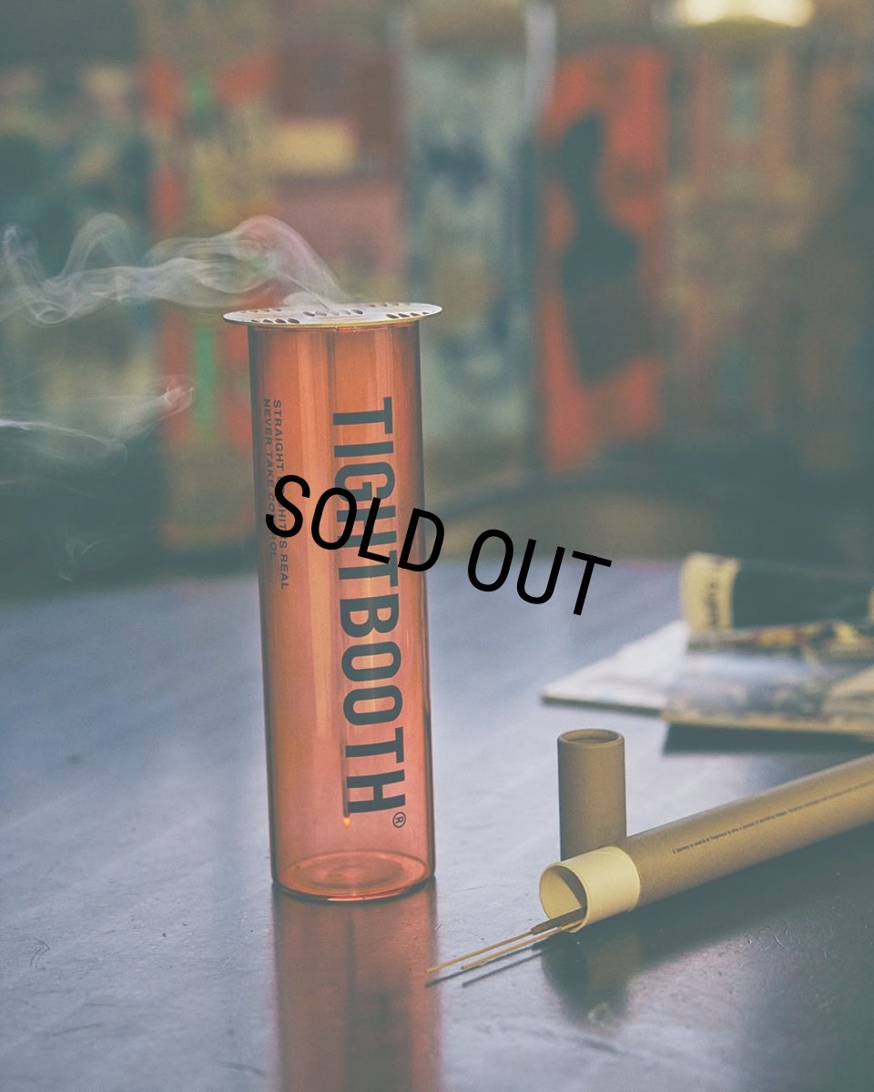 画像5: 【30%OFF】TIGHTBOOTH/GLASS INCENSE HOLDER（Clear Orange）［インセンスホルダー-24秋冬］ (5)