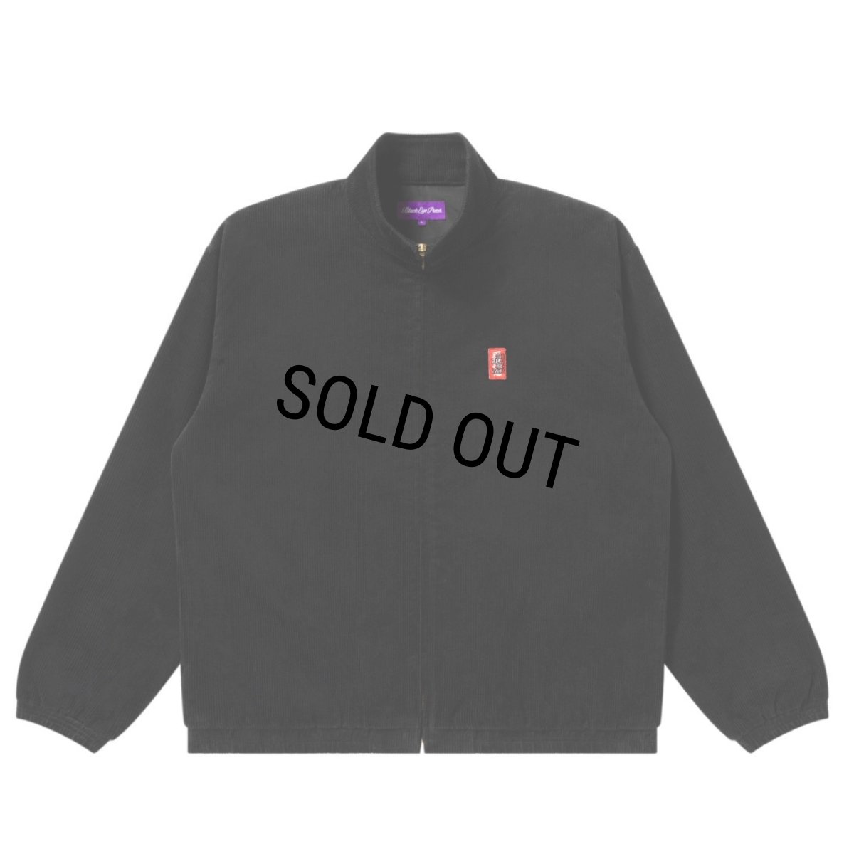 画像1: BlackEyePatch/SMALL HWC CORDUROY TRACK JACKET(BLACK) (1)