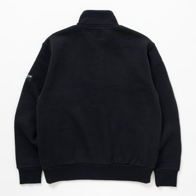 画像2: 【30%OFF】RATS/STAND COLLAR SWEAT（BLACK）［スタンドカラースウェット-24秋冬］