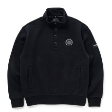 画像1: 【30%OFF】RATS/STAND COLLAR SWEAT（BLACK）［スタンドカラースウェット-24秋冬］ (1)