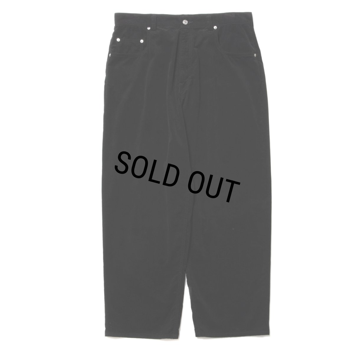 画像1: COOTIE PRODUCTIONS/5 Pocket Corduroy Baggy Pants（Black）［コーデュロイバギーパンツ-25春夏］ (1)