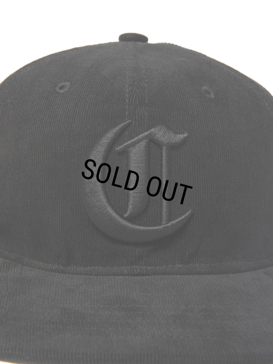 画像4: COOTIE PRODUCTIONS/Corduroy 6 Panel Cap（Black/Black）［コーデュロイ6パネルキャップ-25春夏］ (4)