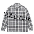 WACKO MARIA/CHECK REGULAR COLLAR SHIRT（GRAY）［チェックレギュラーカラーシャツ-25春夏］