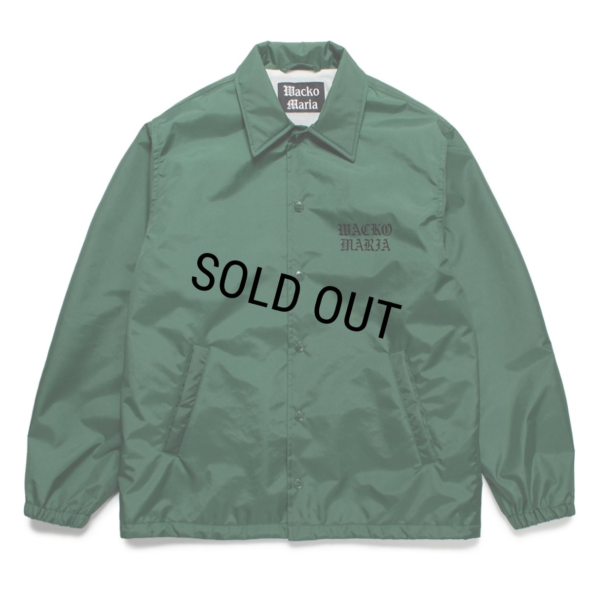 画像2: WACKO MARIA/COACH JACKET（GREEN）［コーチJKT-25春夏］ (2)
