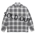 WACKO MARIA/CHECK REGULAR COLLAR SHIRT（GRAY）［チェックレギュラーカラーシャツ-25春夏］