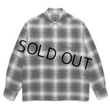 WACKO MARIA/CHECK REGULAR COLLAR SHIRT（GRAY）［チェックレギュラーカラーシャツ-25春夏］