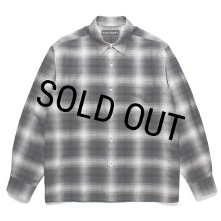 【美品】ワコマリア 25SS オンブレチェックレギュラーカラーシャツ WACKO MARIA ワコマリア 25SS-WMS-OC20 OMBRE CHECK OPEN COLLAR