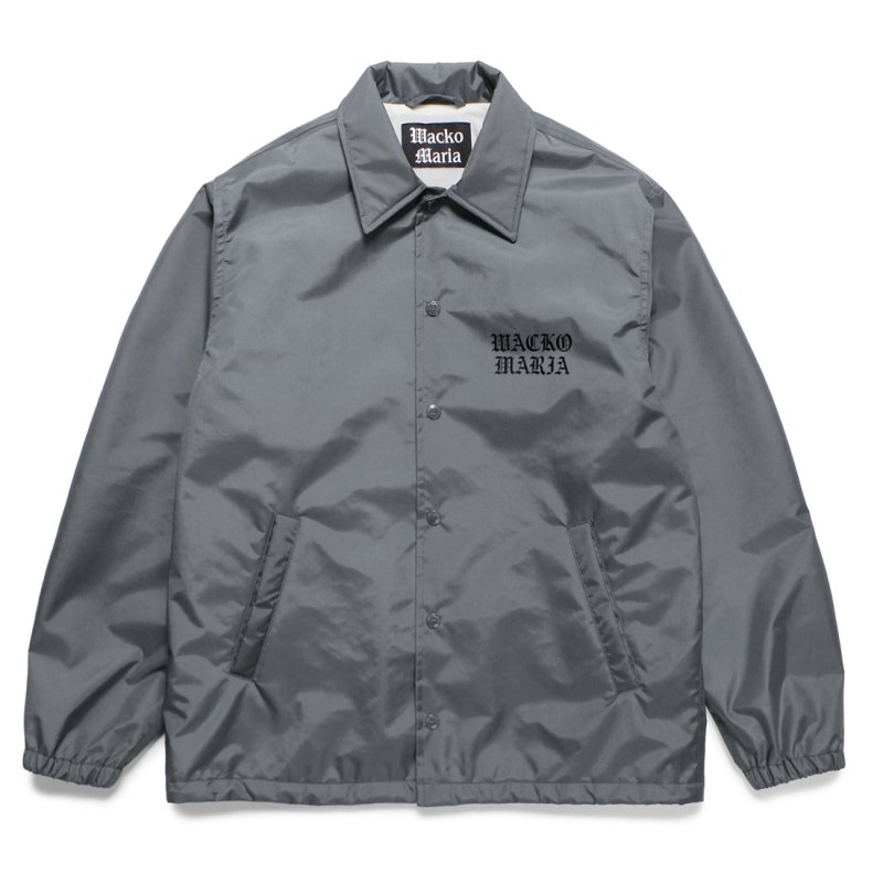 画像1: WACKO MARIA/COACH JACKET（GRAY）［コーチJKT-25春夏］