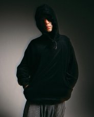 画像2: TIGHTBOOTH/VELOUR PULLOVER HOODIE（Black）［ベロアプルオーバーフーディー-25春夏］ (2)