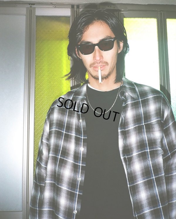 画像2: WACKO MARIA/CHECK REGULAR COLLAR SHIRT（GRAY）［チェックレギュラーカラーシャツ-25春夏］