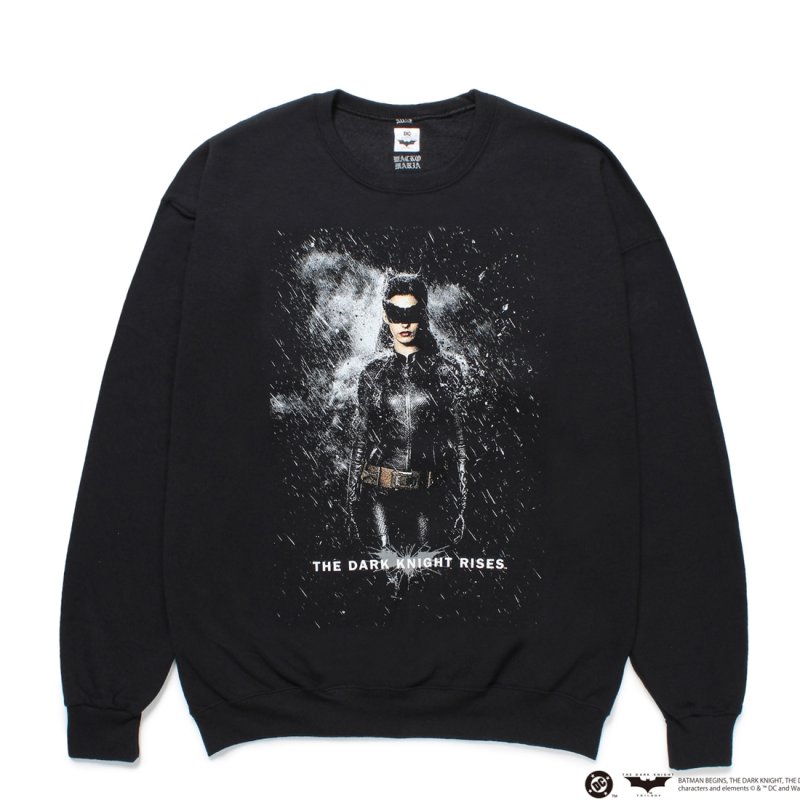画像1: WACKO MARIA/THE DARK KNIGHT TRILOGY / SWEAT SHIRT（BLACK）［クルーネックスウェット-25春夏］