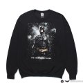 WACKO MARIA/THE DARK KNIGHT TRILOGY / SWEAT SHIRT（BLACK）［クルーネックスウェット-25春夏］