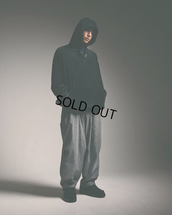 画像3: TIGHTBOOTH/VELOUR PULLOVER HOODIE（Black）［ベロアプルオーバーフーディー-25春夏］
