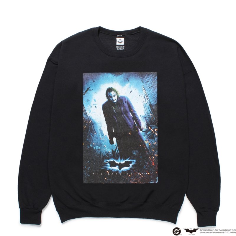 画像1: WACKO MARIA/THE DARK KNIGHT TRILOGY / SWEAT SHIRT（BLACK）［クルーネックスウェット-25春夏］