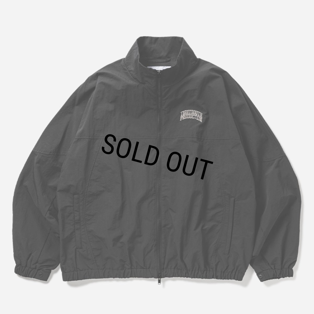 画像1: 【30％OFF】TIGHTBOOTH/RIPPLE TRACK JACKET（Black）［リップルトラックJKT-25春夏］ (1)