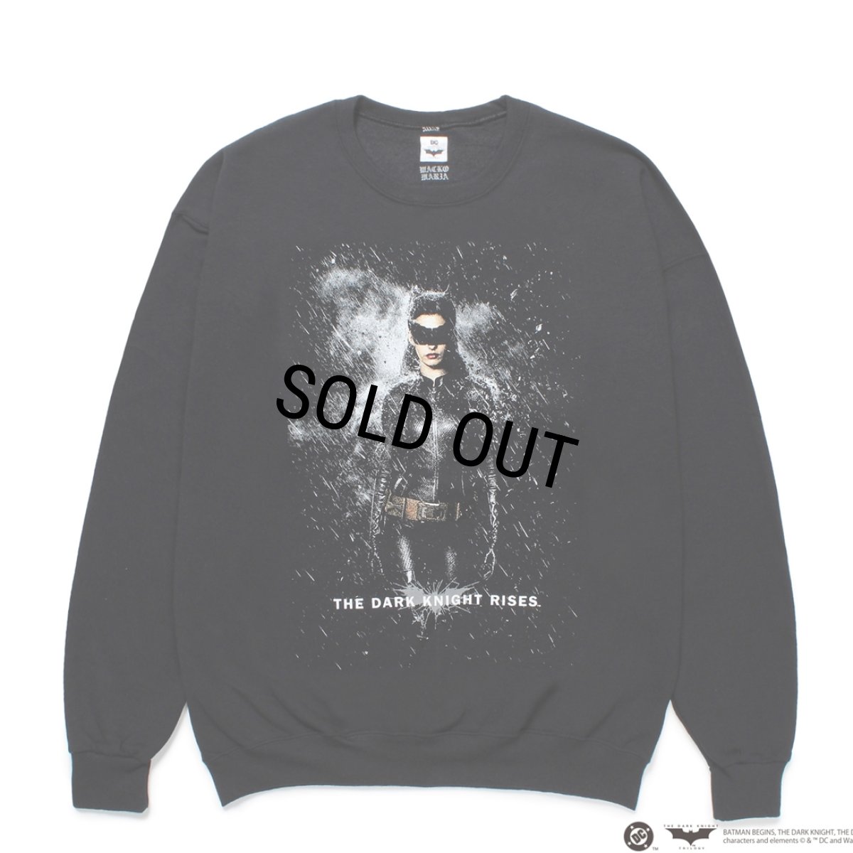 画像1: WACKO MARIA/THE DARK KNIGHT TRILOGY / SWEAT SHIRT（BLACK）［クルーネックスウェット-25春夏］ (1)
