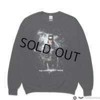 WACKO MARIA/THE DARK KNIGHT TRILOGY / SWEAT SHIRT（BLACK）［クルーネックスウェット-25春夏］