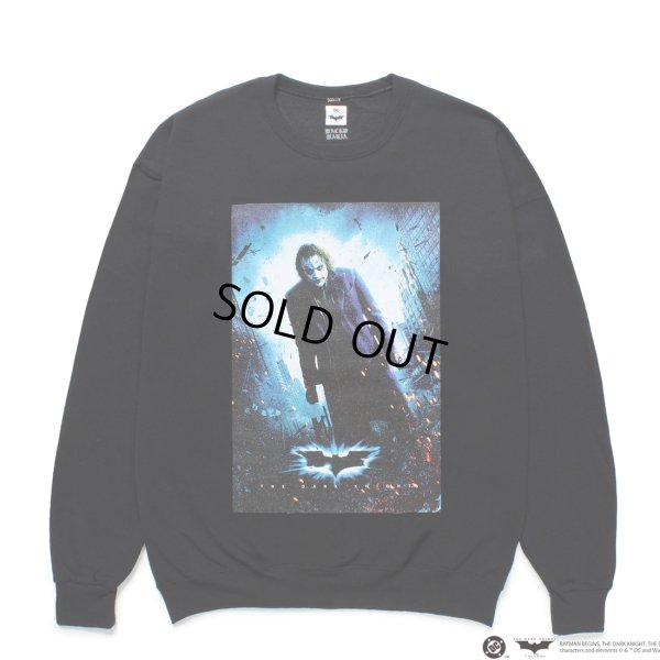 画像1: WACKO MARIA/THE DARK KNIGHT TRILOGY / SWEAT SHIRT（BLACK）［クルーネックスウェット-25春夏］