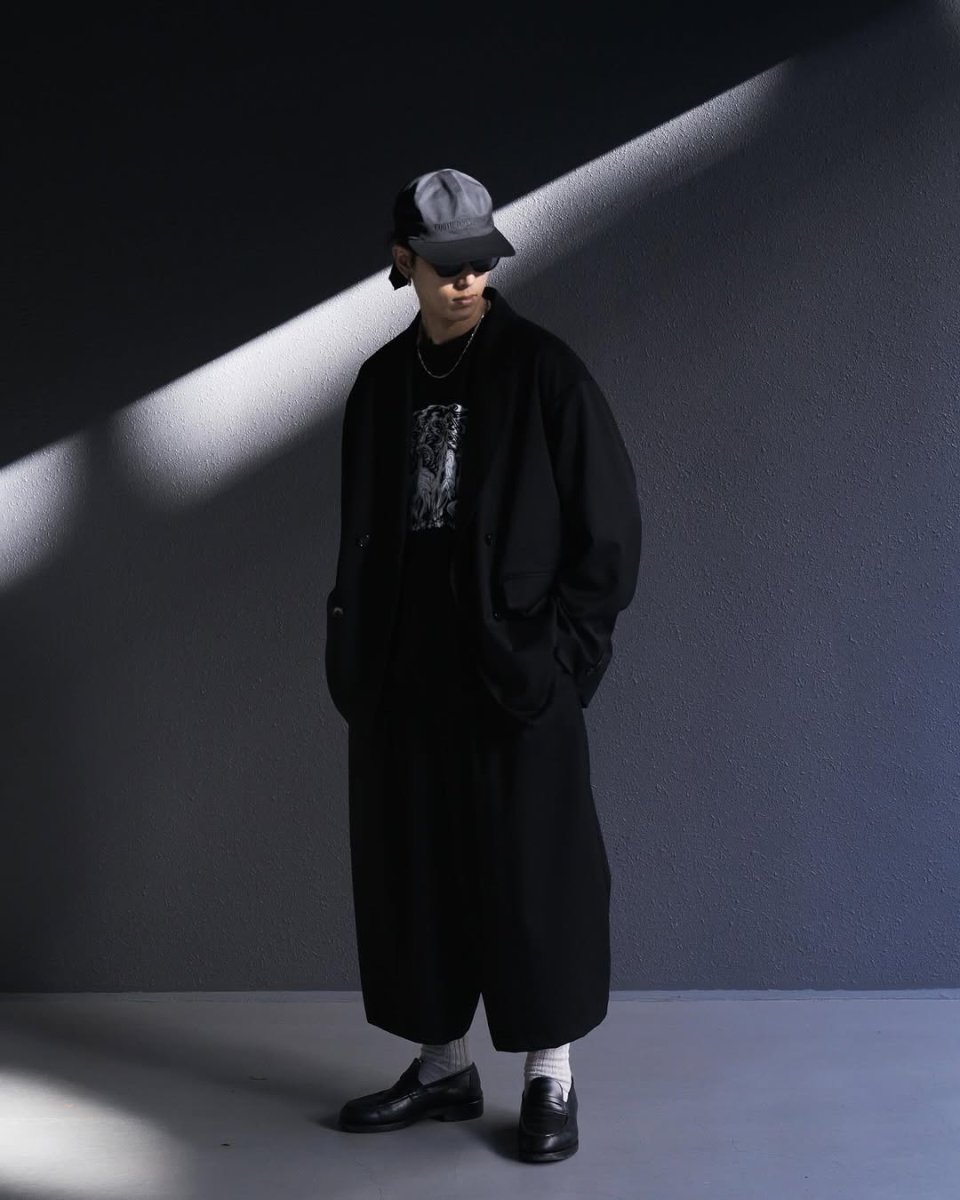 画像6: COOTIE PRODUCTIONS/Comfort Merino Saxony ６Panel Tie Cap（Black/White）［6パネルタイキャップ-25春夏］ (6)