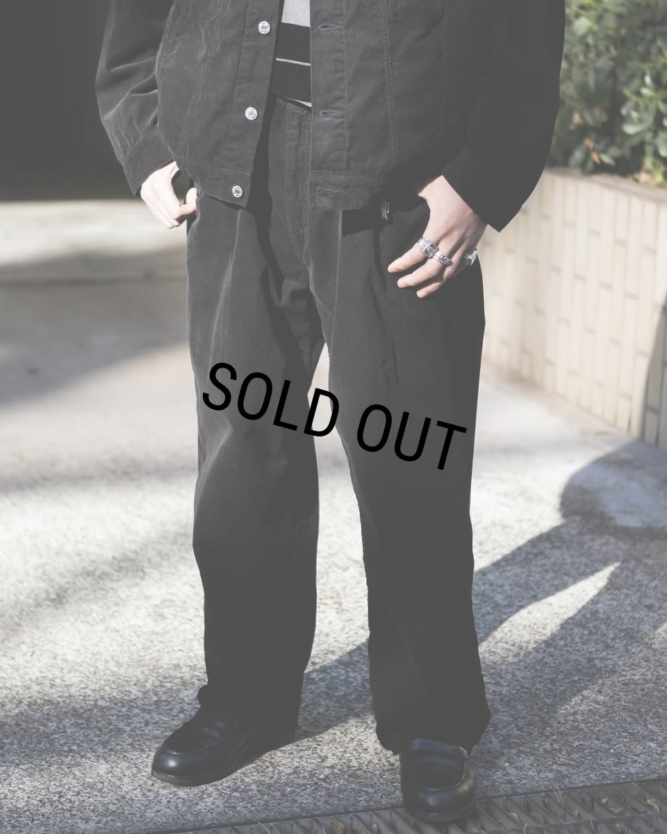 画像4: COOTIE PRODUCTIONS/5 Pocket Corduroy Baggy Pants（Black）［コーデュロイバギーパンツ-25春夏］ (4)