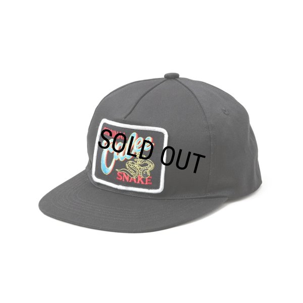 画像1: 【30％OFF】CALEE/SNAKE LOGO WAPPEN CAP（BLACK）［ワッペンキャップ-25春夏］