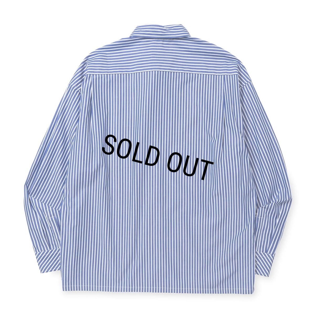 画像2: CALEE/STRIPE BOX L/S SH（STRIPE/B）［ストライプボックスシャツ-25春夏］ (2)