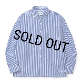 CALEE/STRIPE BOX L/S SH（STRIPE/B）［ストライプボックスシャツ-25春