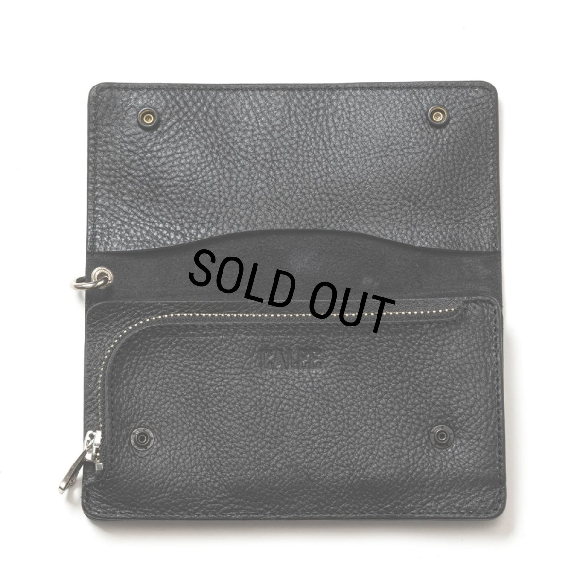 画像3: CALEE/STUDS LEATHER LONG WALLET（BLACK）［レザーロングウォレット-25春夏］ (3)