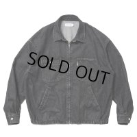 COOTIE PRODUCTIONS/Denim Zip Up Work Jacket（Black）［デニムジップワークJKT-25春夏］