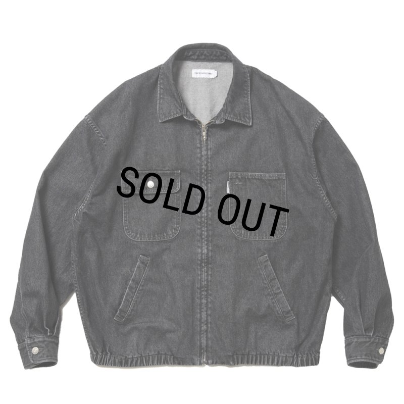 COOTIE PRODUCTIONS/Denim Zip Up Work Jacket（Black）［デニムジップ