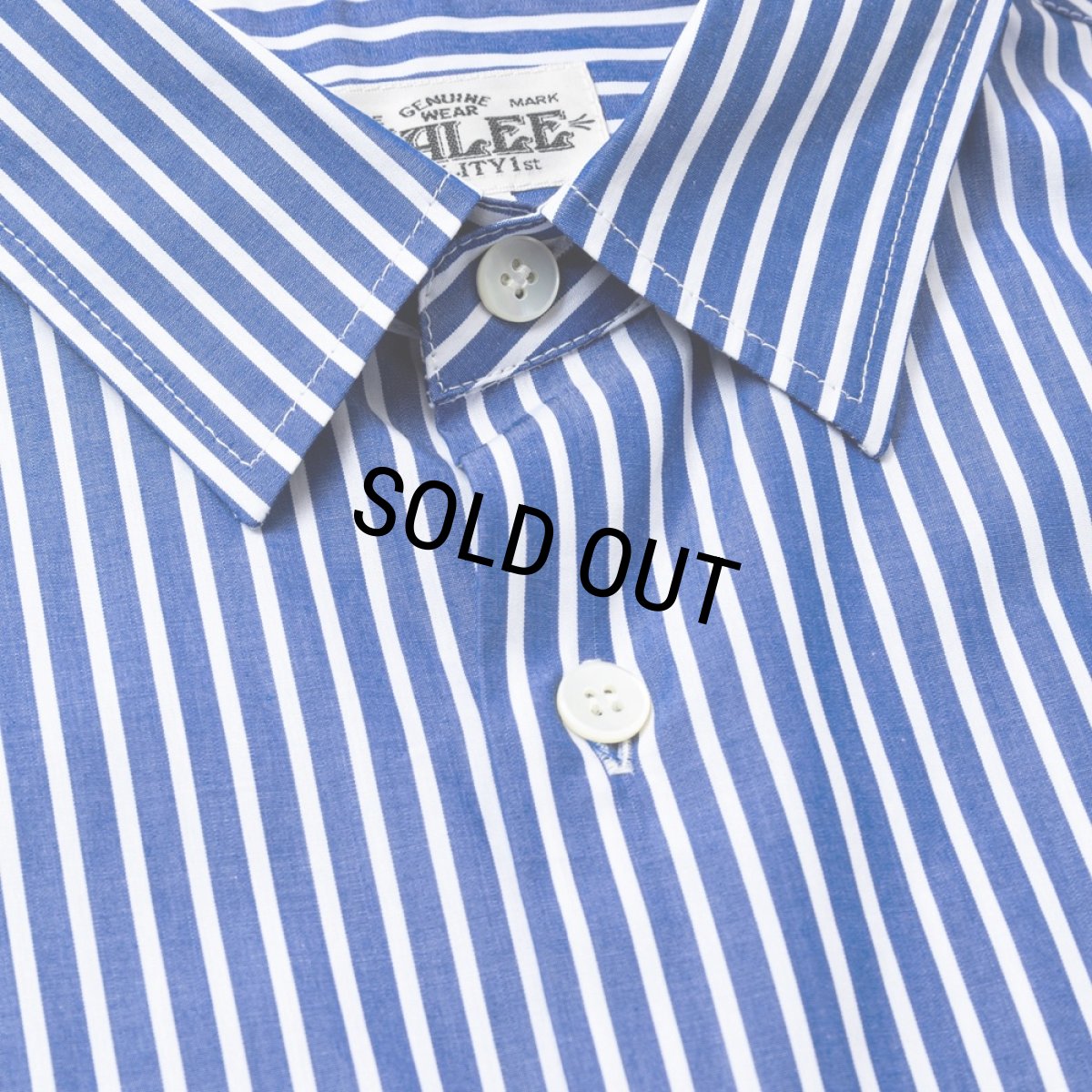 画像4: CALEE/STRIPE BOX L/S SH（STRIPE/B）［ストライプボックスシャツ-25春夏］ (4)