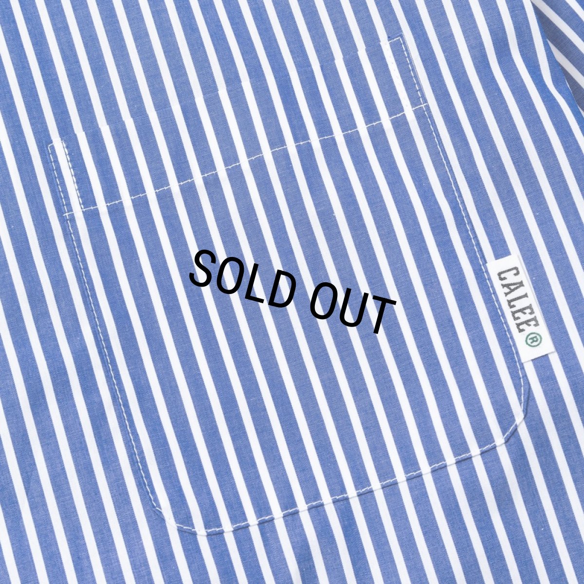 画像5: CALEE/STRIPE BOX L/S SH（STRIPE/B）［ストライプボックスシャツ-25春夏］ (5)