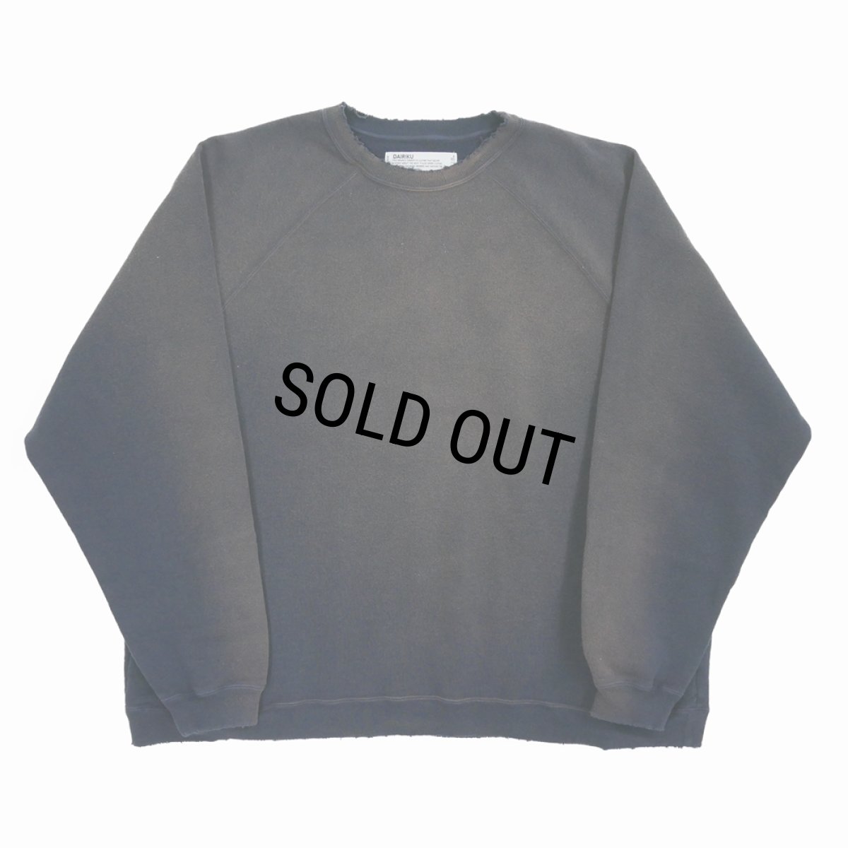 画像1: 【40％OFF】DAIRIKU/"Water-Proof" Vintage Sweater（Vintage Navy）［クルーネックスウェット-25春夏］ (1)