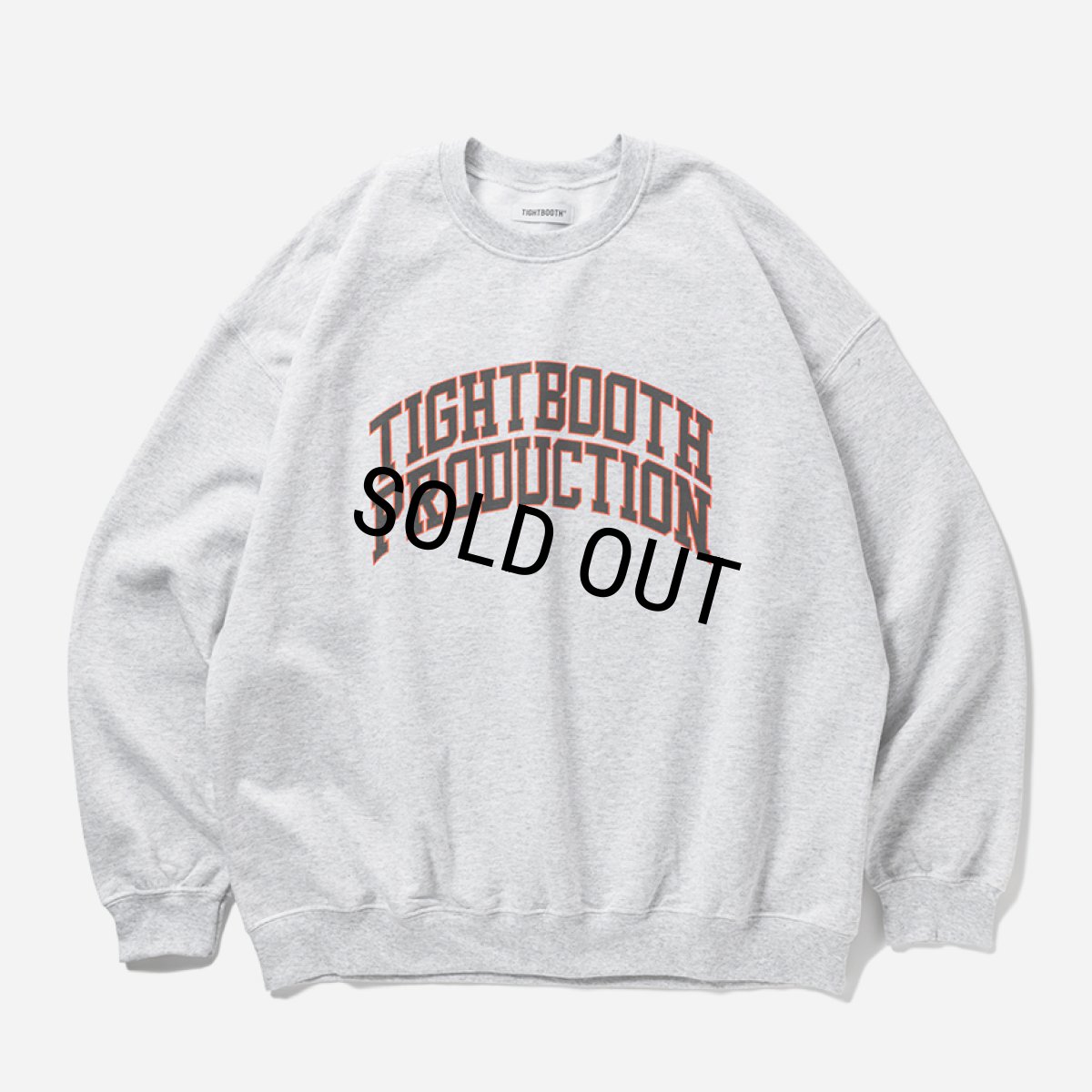 画像1: 【30％OFF】TIGHTBOOTH/COLLEGE CREW SWEAT SHIRT（Ash）［クルーネックスウェット-25春夏］ (1)