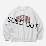 【30％OFF】TIGHTBOOTH/COLLEGE CREW SWEAT SHIRT（Ash）［クルーネックスウェット-25春夏］