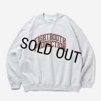 【30％OFF】TIGHTBOOTH/COLLEGE CREW SWEAT SHIRT（Ash）［クルーネックスウェット-25春夏］