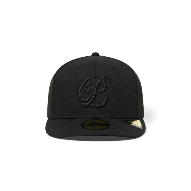 画像1: BlackEyePatch/B EMBLEM PRE CURVED NEW ERA CAP(BLACK)